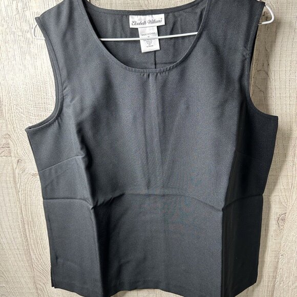 Elizabeth Williams Black 3 piece Outfit Pants, Top & Sheer Jacket Size Medium - Picture 5 of 10